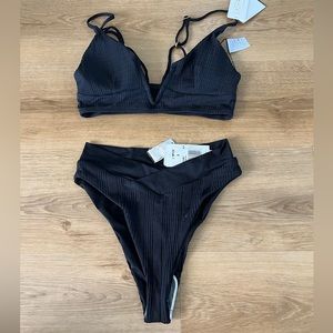 L Space Siren top and court bitsy bikini bottom Bikini set